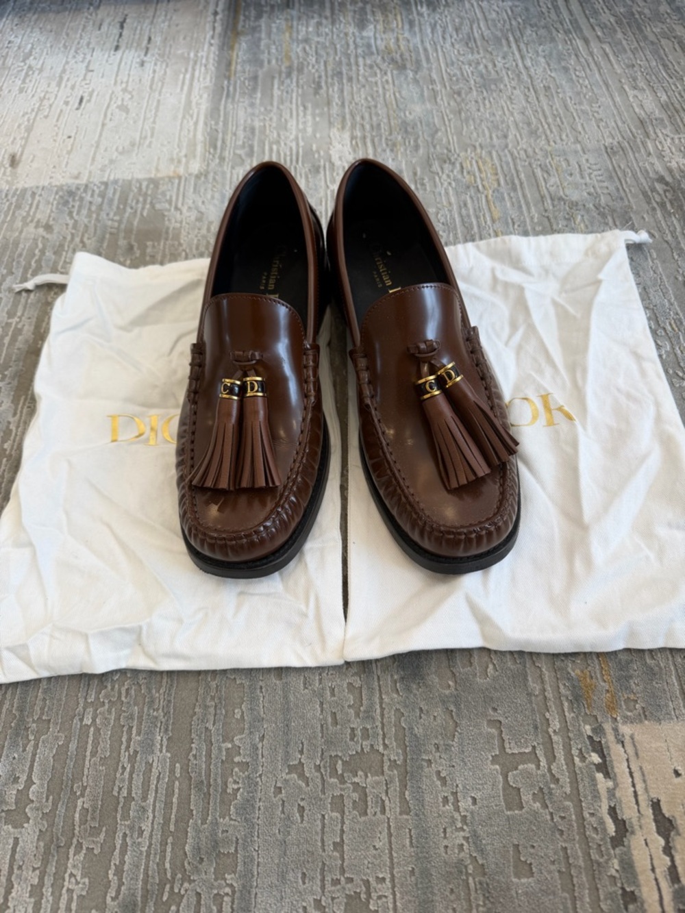 DIOR leather loafers